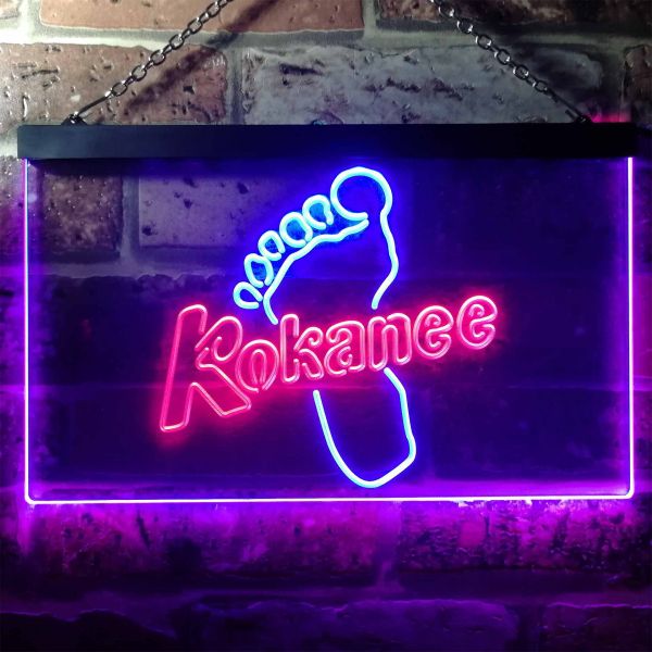 Kokanee Beer - Footprint Dual LED Neon Light Sign